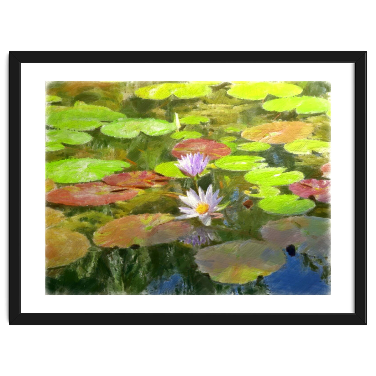 Floating in the water