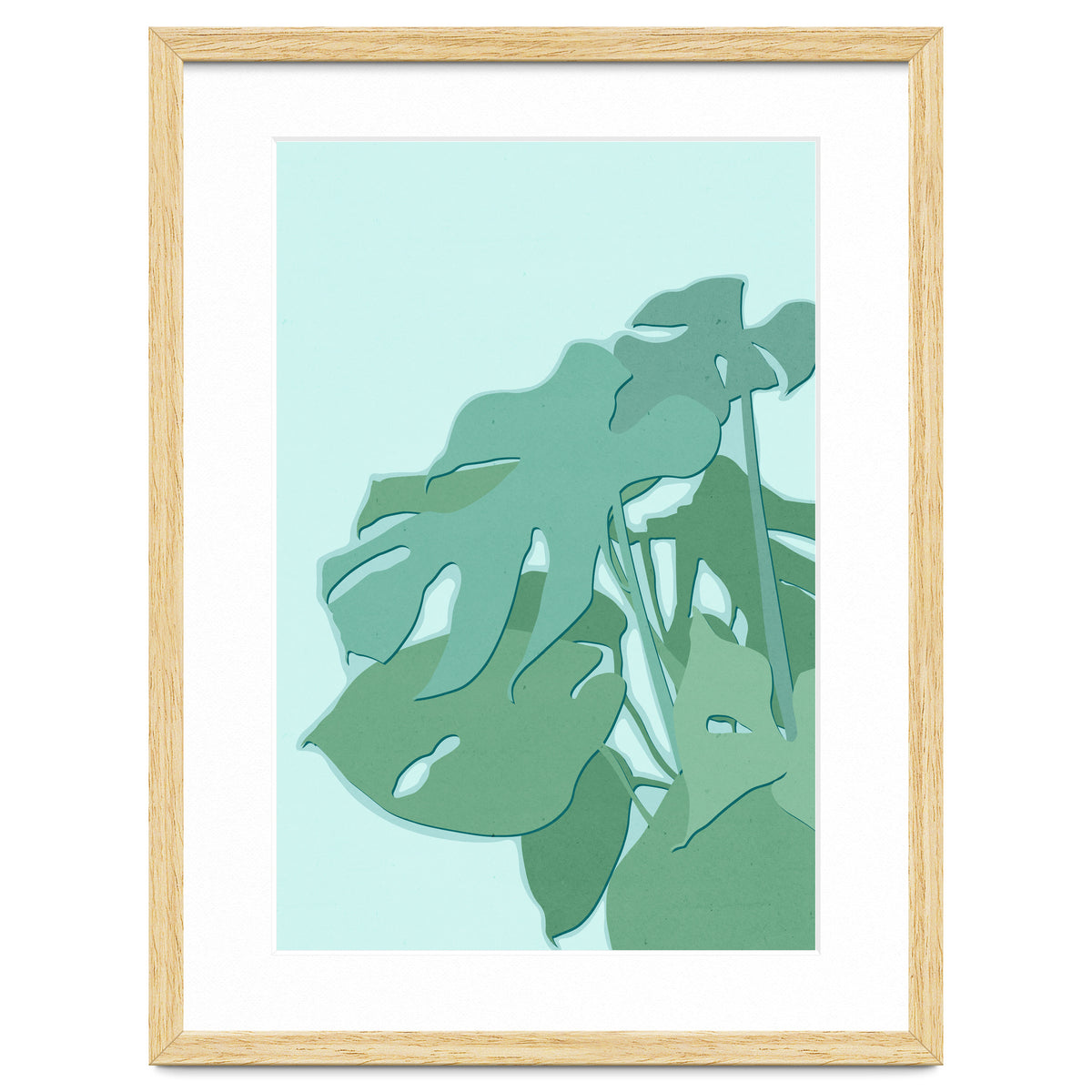 Minimal Monstera Leaves - Greener Eden