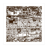Antique Oriental Town Map  (Print Only) thumbnail