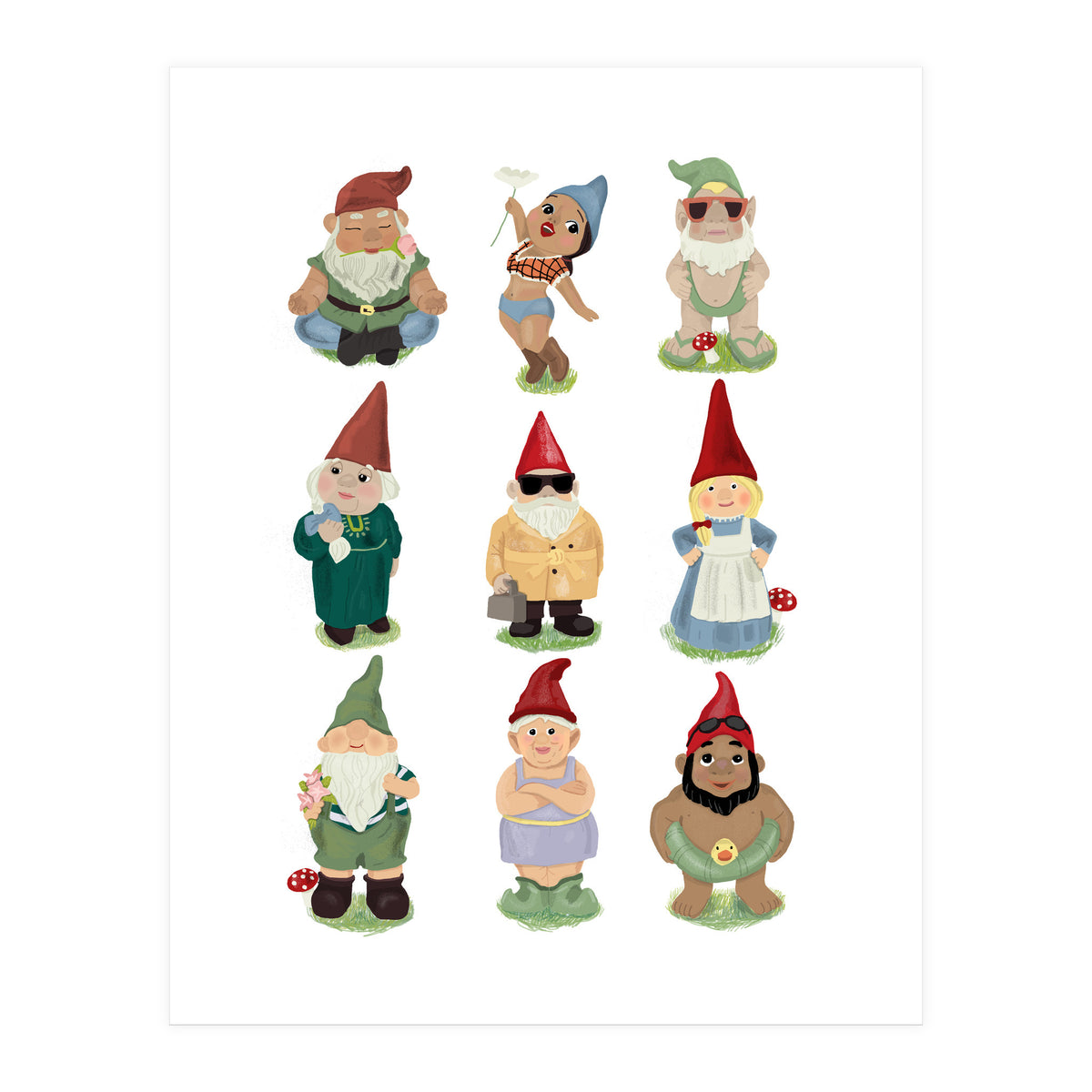 Garden Gnomes (Print Only)