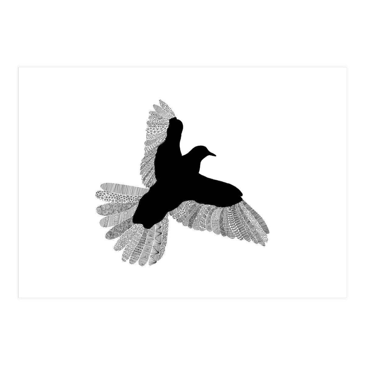 Bird White (Print Only)