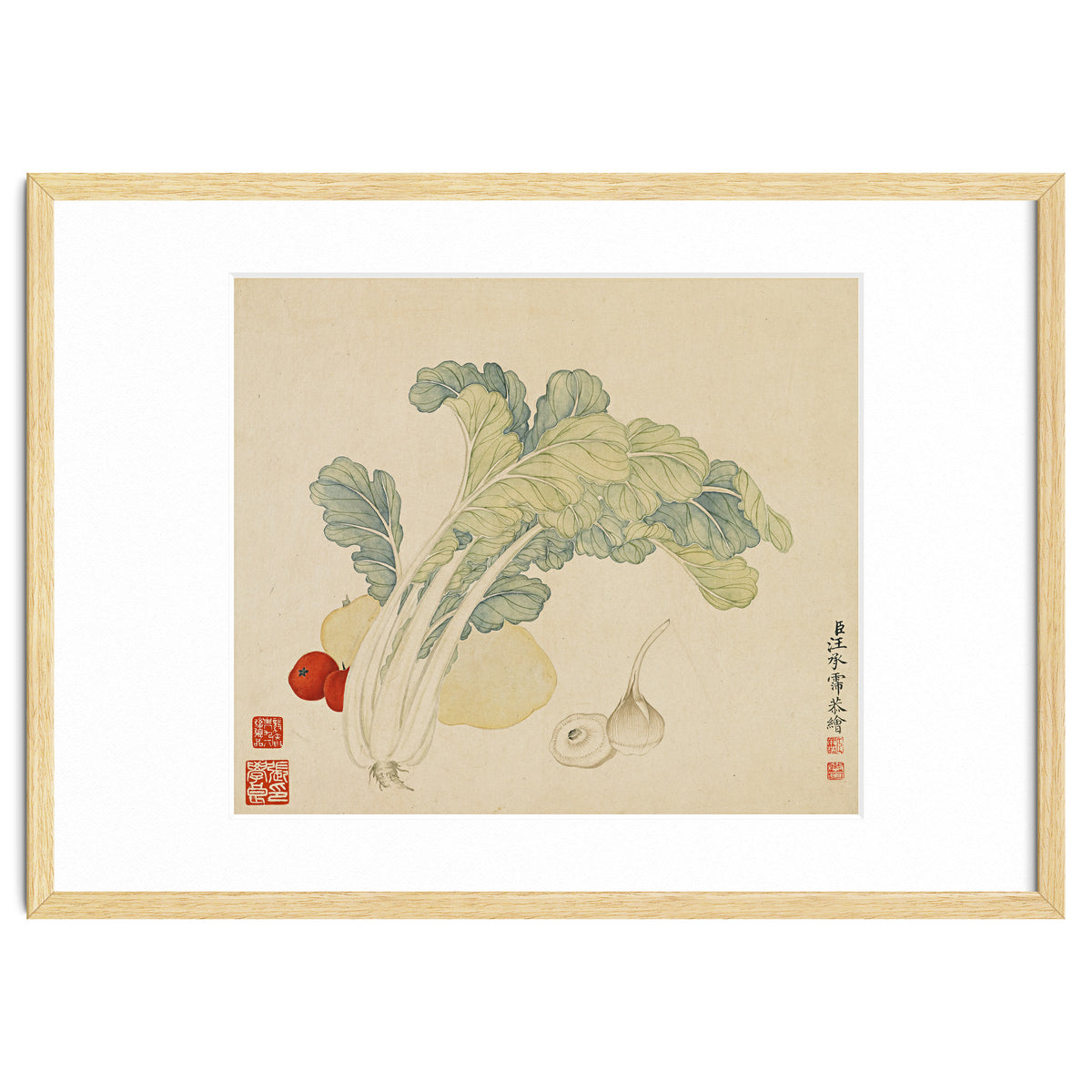 Wang Chengyu ~flowers, Vegetables, Chinese Cabbage, Potatoes, Garlic, Tomatoes, Vegetables