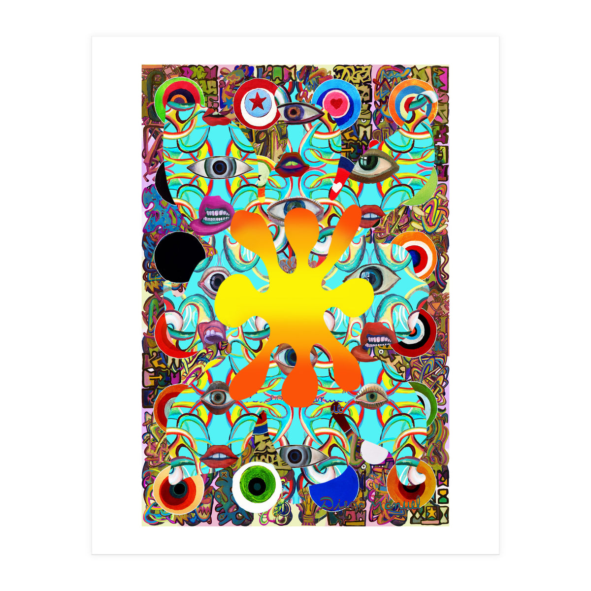 Fuego Y Graffiti 78 (Print Only)