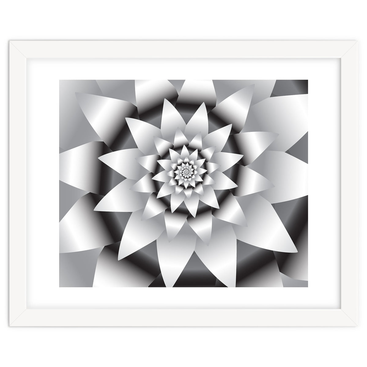 Abstract Modern Flower Design Art