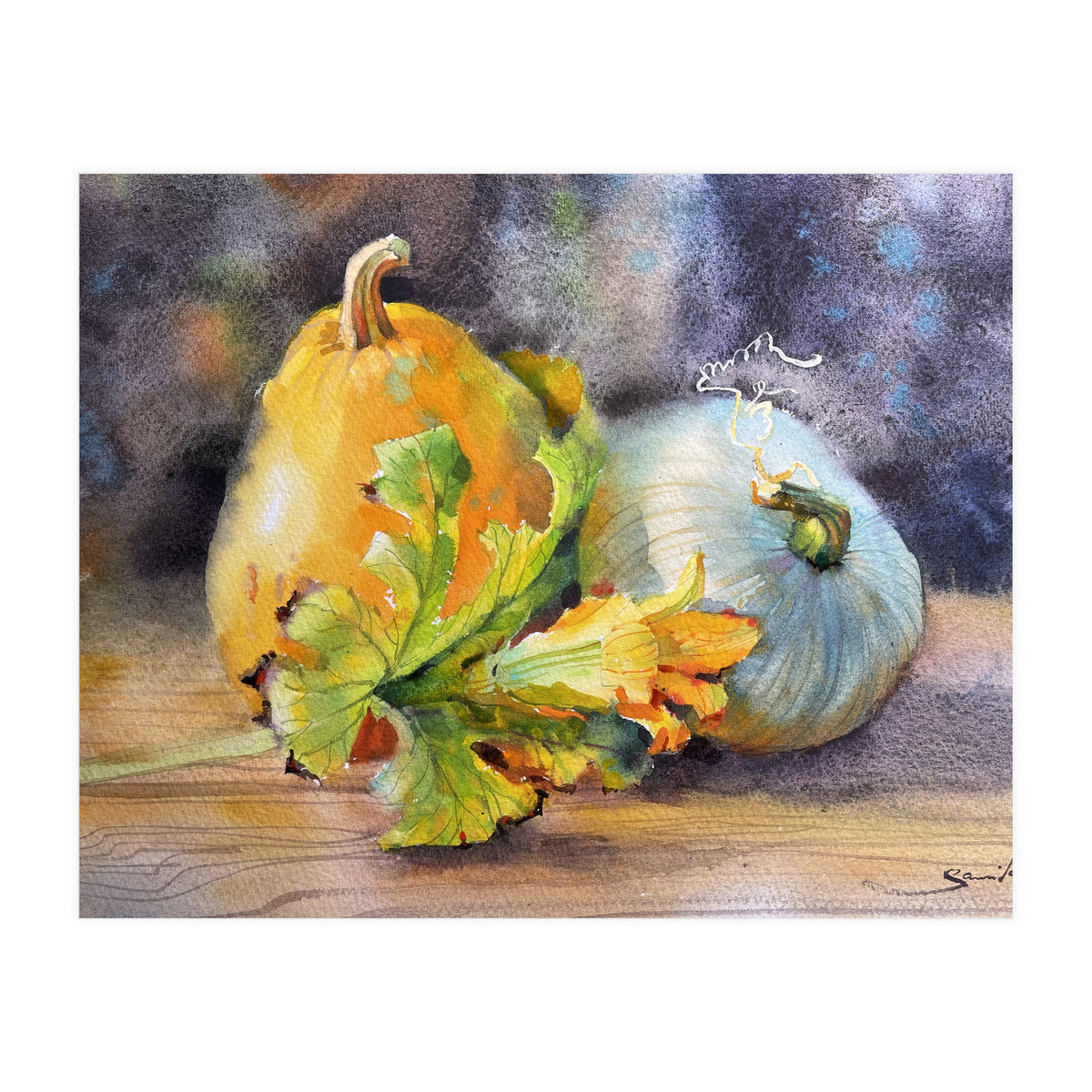 Rural still life watercolor (Print Only)