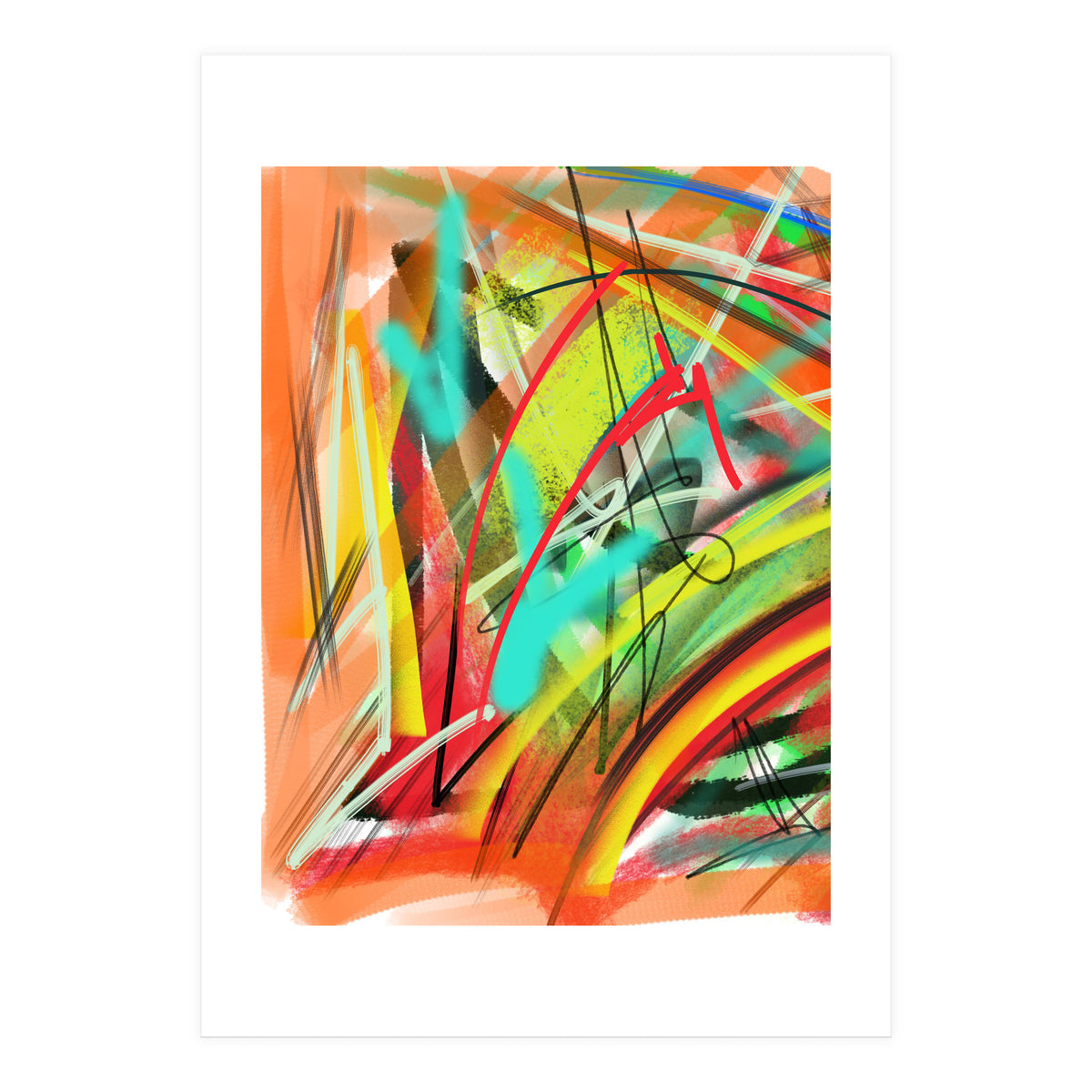 Emersions in orange and yellow 1 (Print Only)