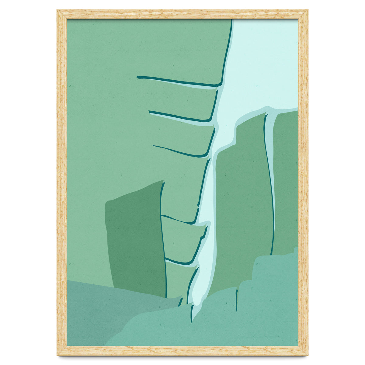 Abstract Banana Leaves One - Greener Eden