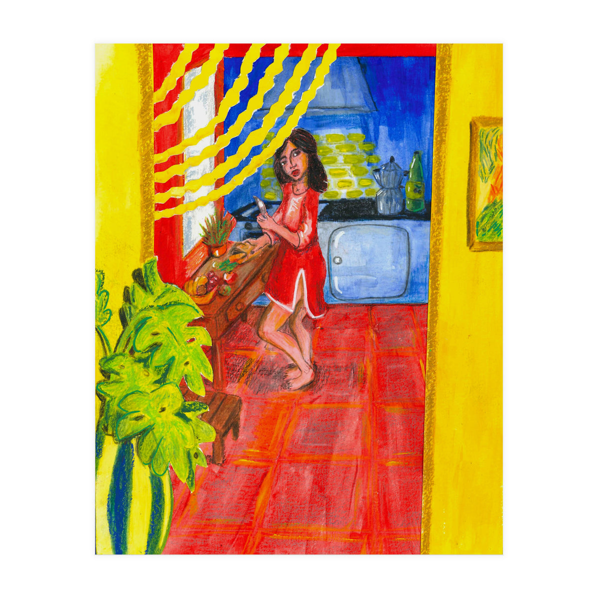 Penelope In The Kitchen (Print Only)
