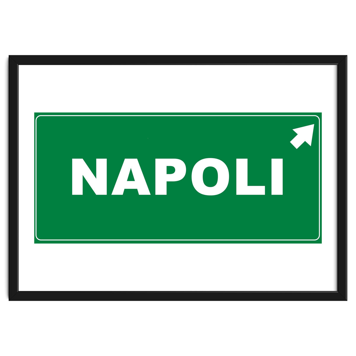 Let`s go to Napoli, Italy! Road sign