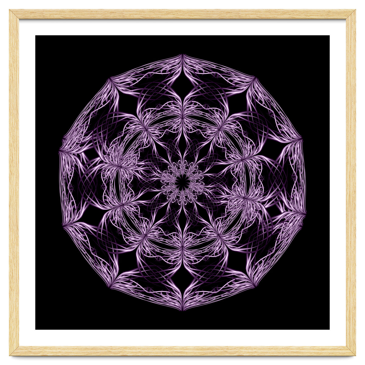Mandala purple and black