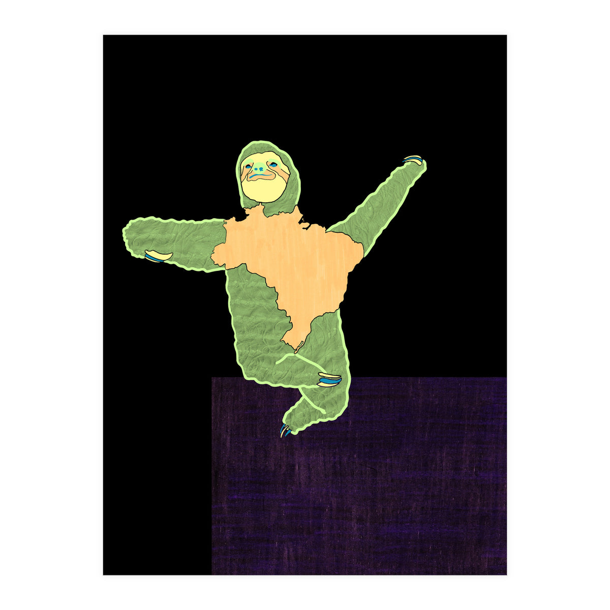 Brazilian Maned Sloth (Print Only)