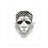 Wild Lion (bw) (Print Only) thumbnail