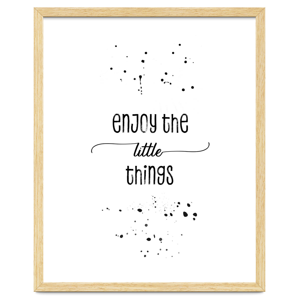 TEXT ART Enjoy the little things