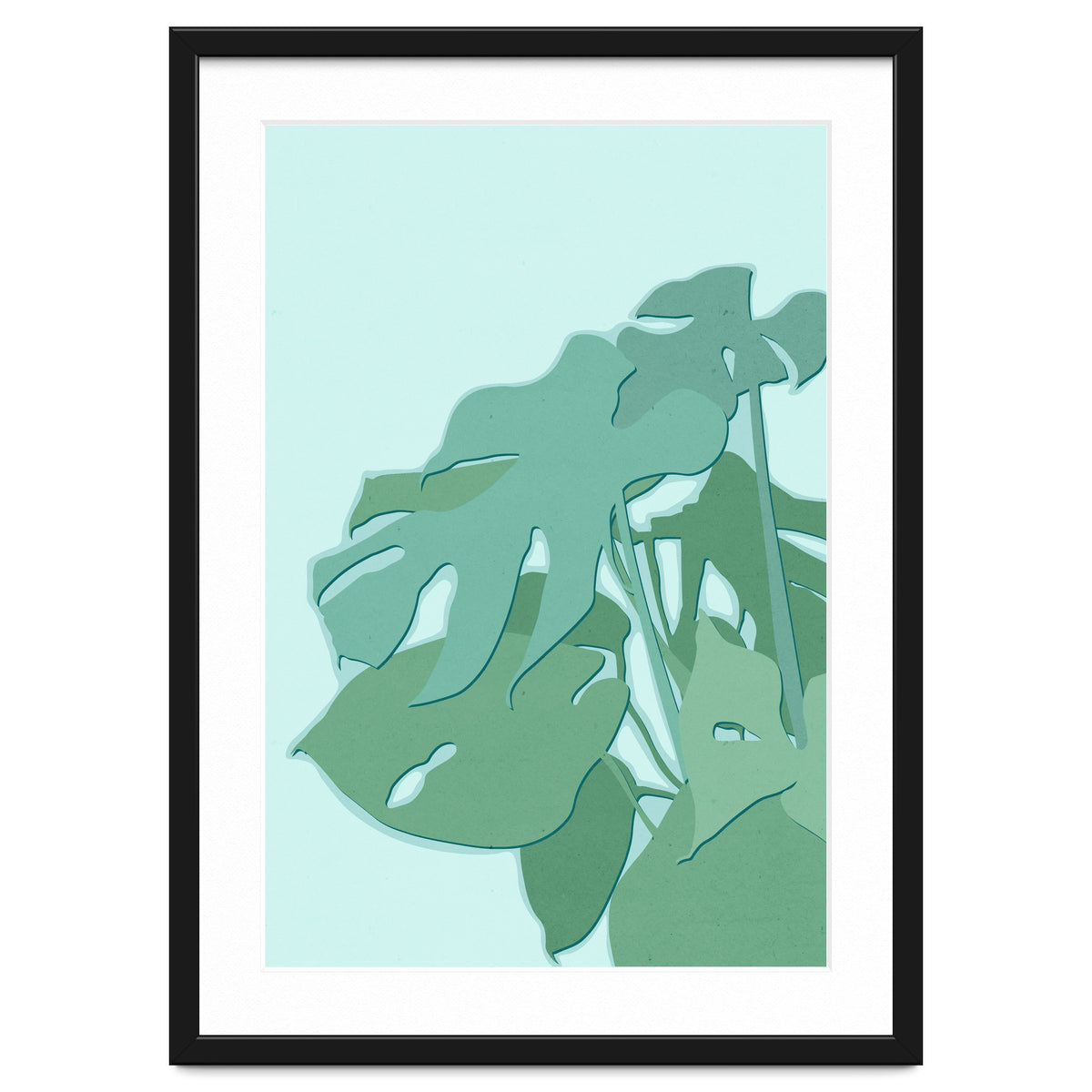 Minimal Monstera Leaves - Greener Eden