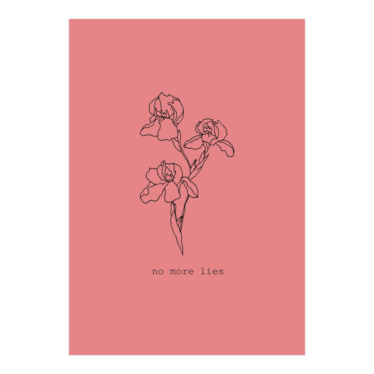 No more lies (Print Only)