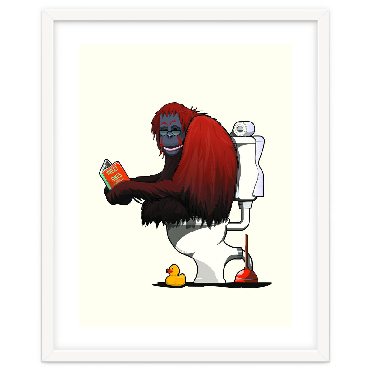 Orangutan on the Toilet, Funny Bathroom Humour