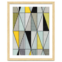 Colorful Concrete Triangles - Yellow, Blue, Grey