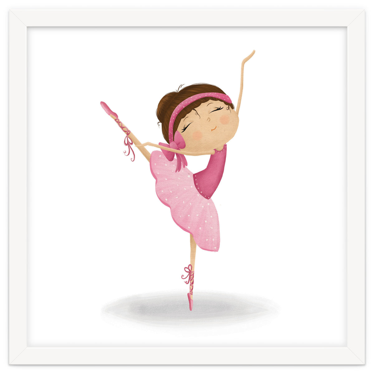 Adorable Ballerina Nursery Print