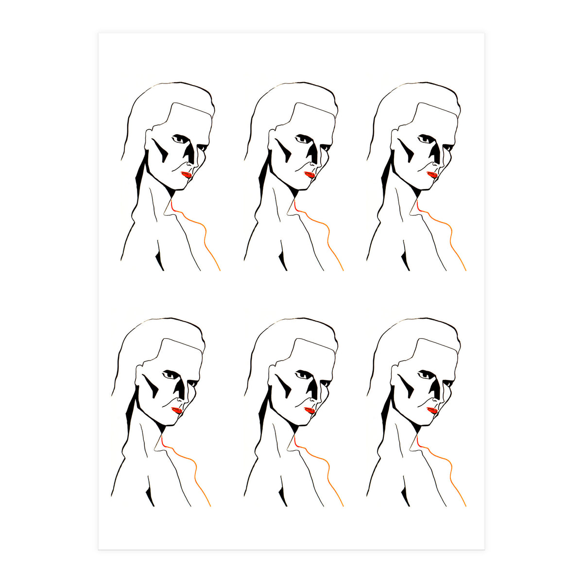 Red Lips (Print Only)