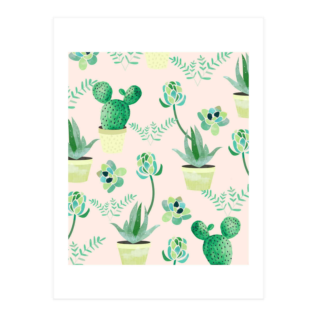 Cactus Pattern (Print Only)