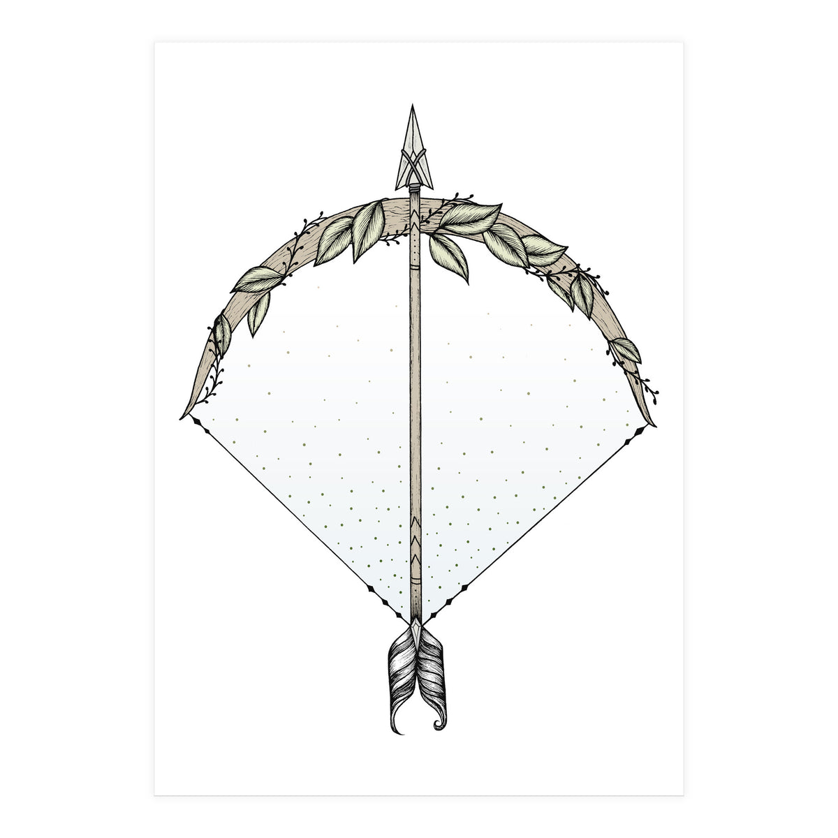 Bow And Arrow (Print Only)