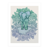Emerald Elephant in the Lilac Evening (Print Only) thumbnail