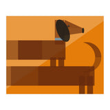 Mid Century Geometric Sausage Dog Dachshund (Print Only) thumbnail