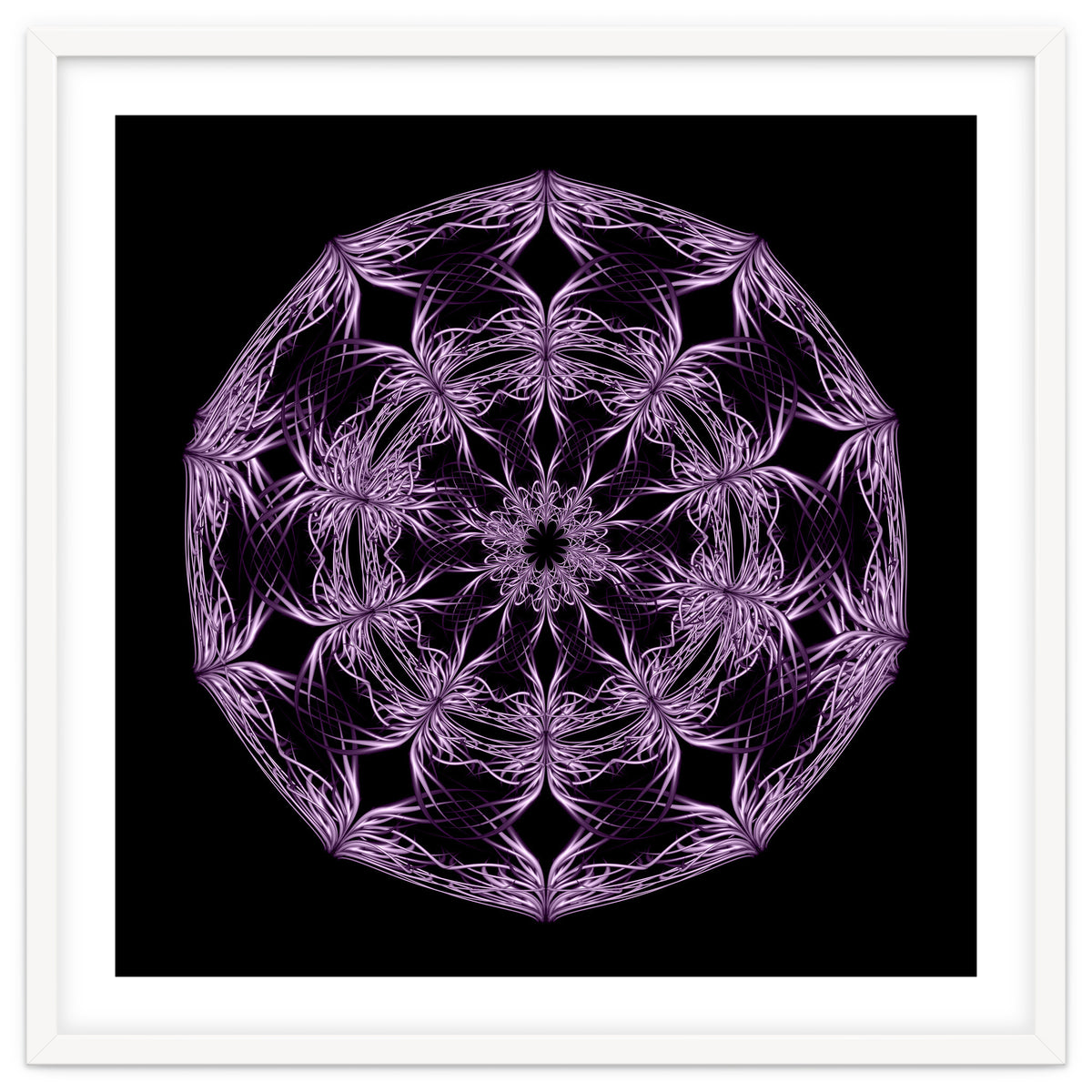Mandala purple and black