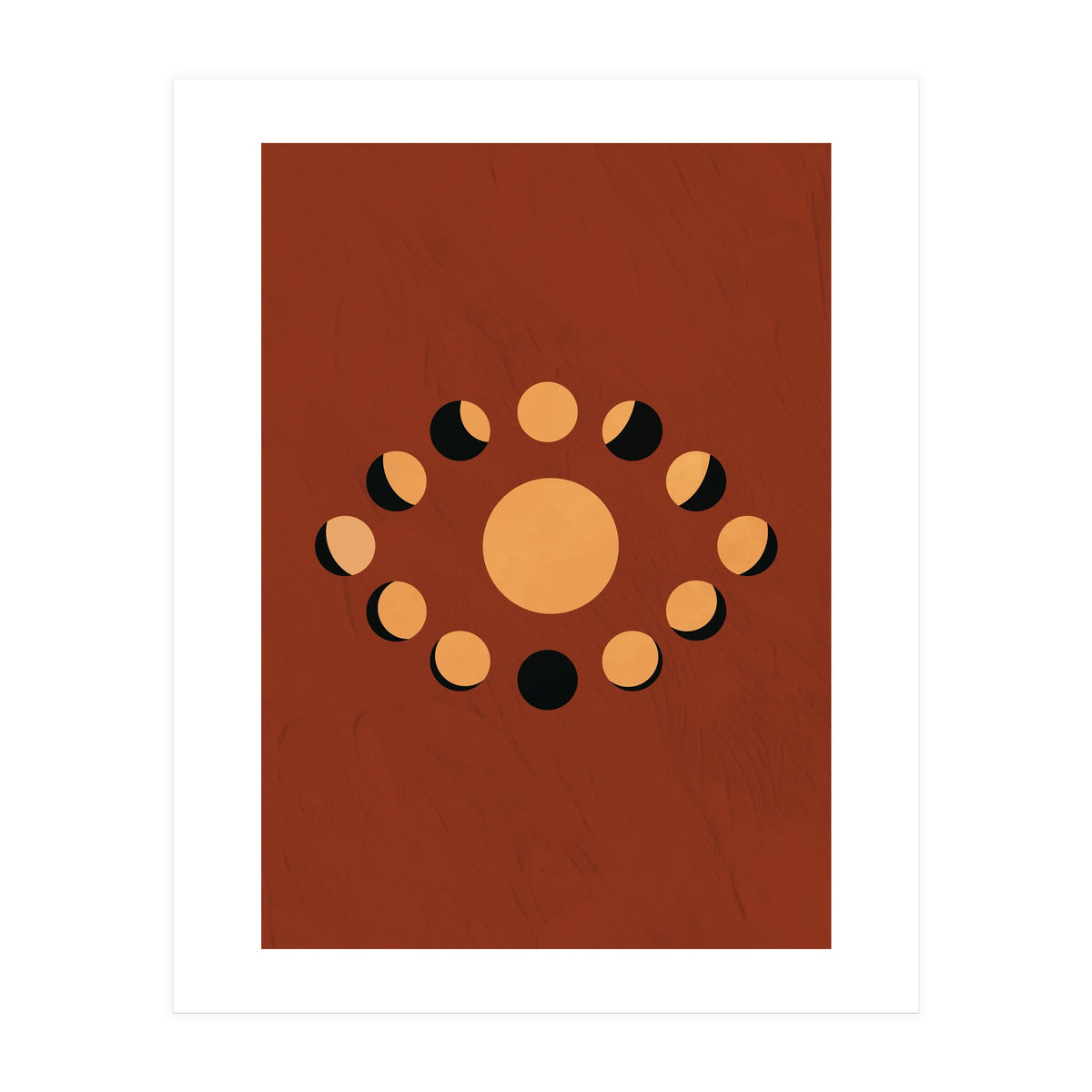 Lunar Eclipse Moon Illustration (Print Only)