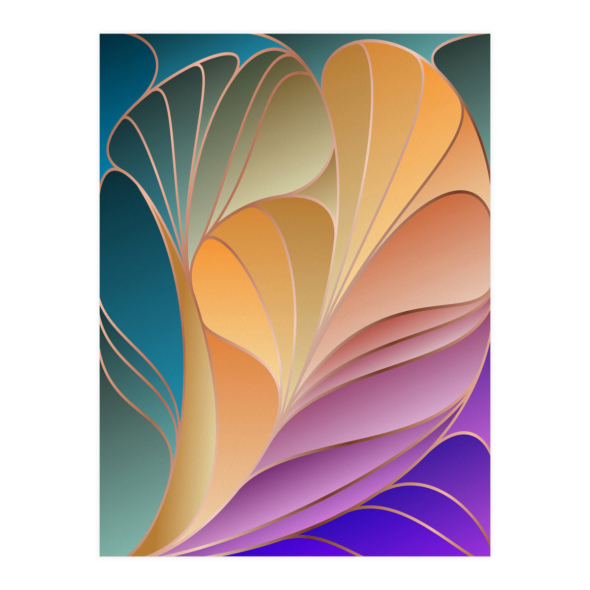 Colorful Art Deco IV (Print Only)