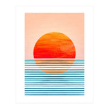 Geometric Minimalist Sunset (Print Only) thumbnail