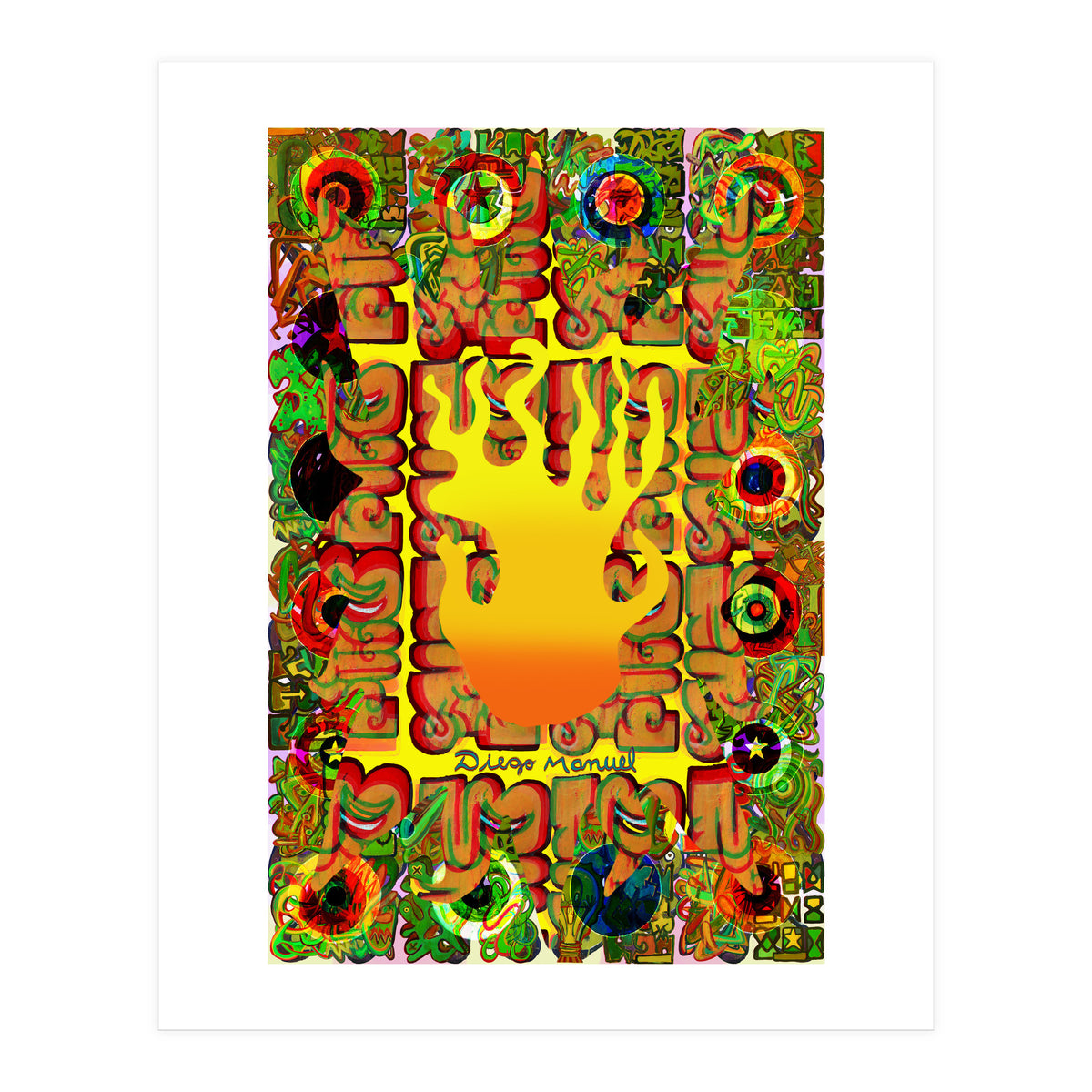 Fuego Y Graffiti 3 (Print Only)