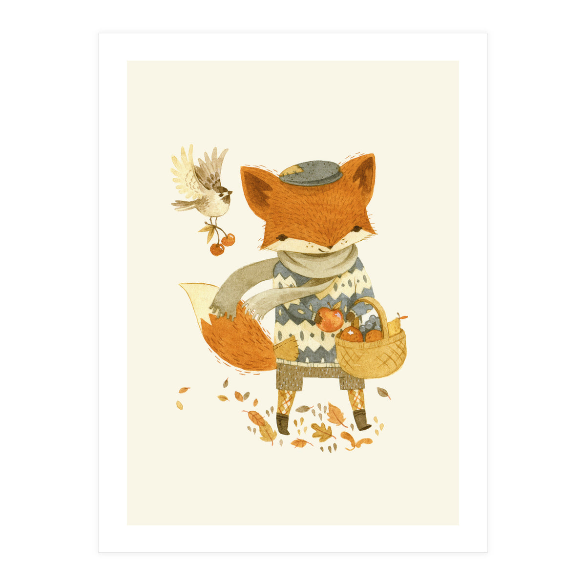 Fritz The Fruitforaging Fox (Print Only)