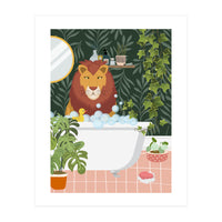 Lion in My Bathtub (Print Only)