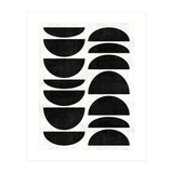 Mid-Century Modern Pattern No.9 - Black and White Concrete (Print Only) thumbnail