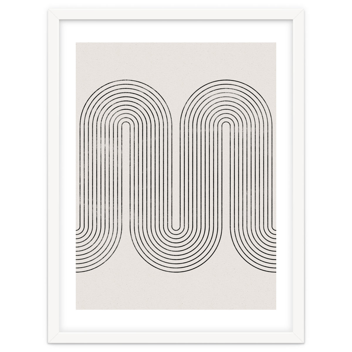 Mid-Century Modern No.28 - Woodblock Print