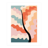 Botanical Retro Floral Waves (Print Only) thumbnail