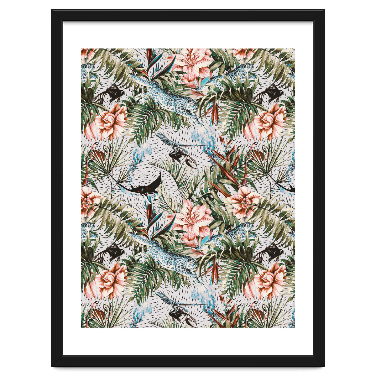 Paradisiacal flora and fauna