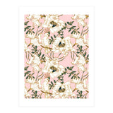 Exotic birds on flowers (Print Only) thumbnail