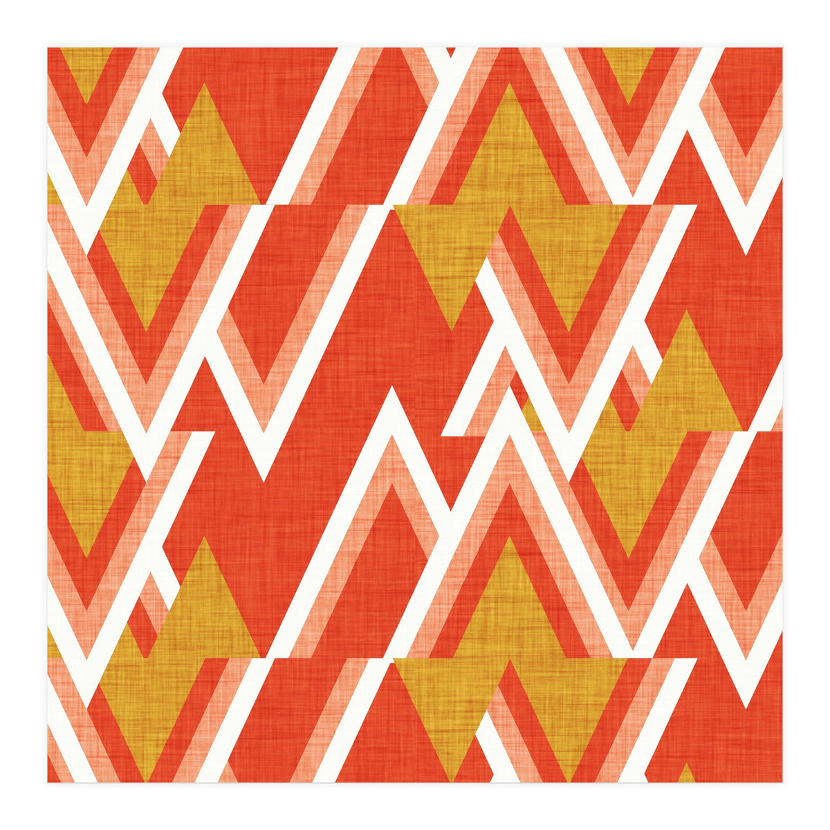 New Mid Mod Woods Red  (Print Only)