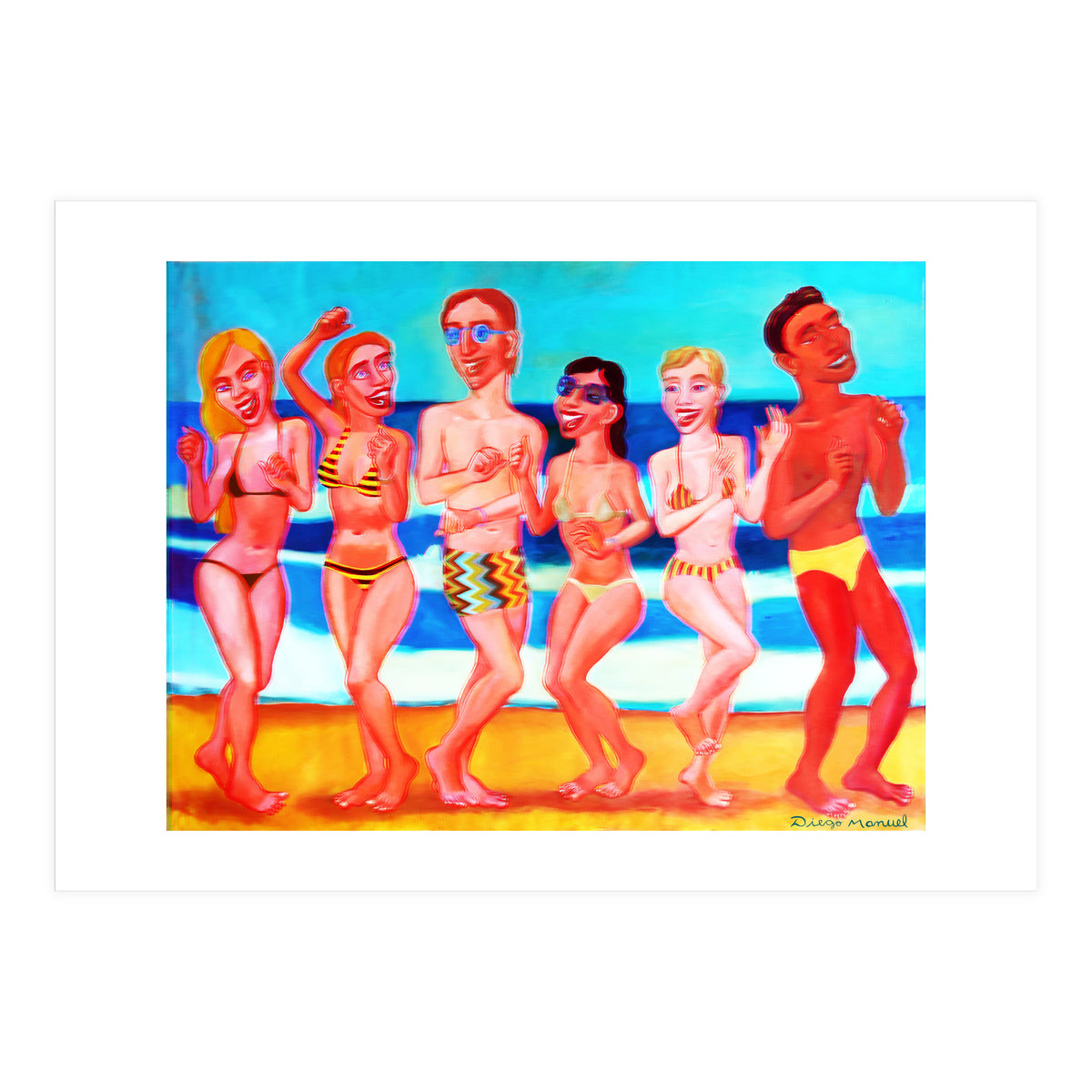 Fiesta En La Playa 6 3d (Print Only)