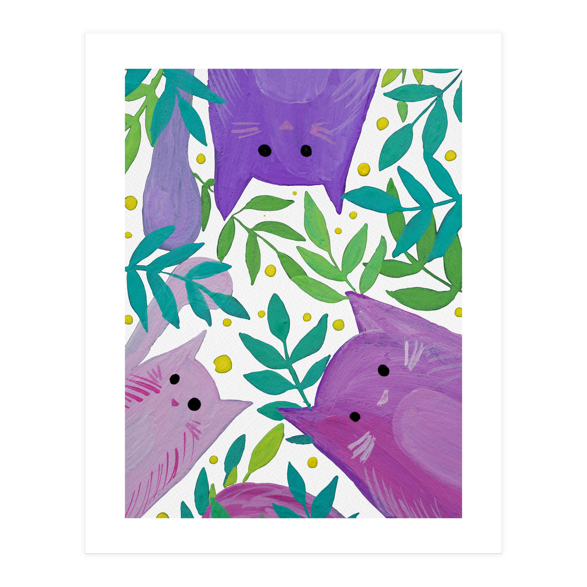 Cats And Branches (Print Only)