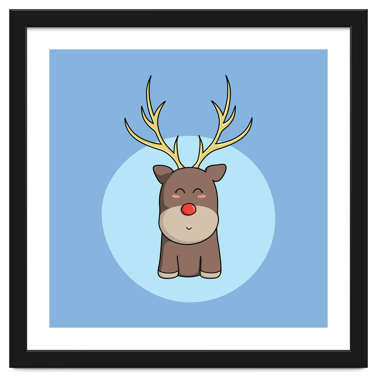 Kawaii Cute Christmas Reindeer