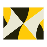 Geometric Shapes No. 4 - yellow, black & white (Print Only)