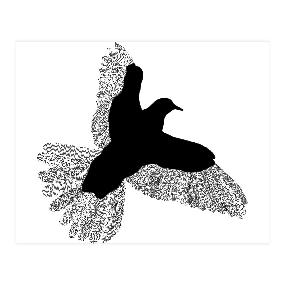 Bird White (Print Only)