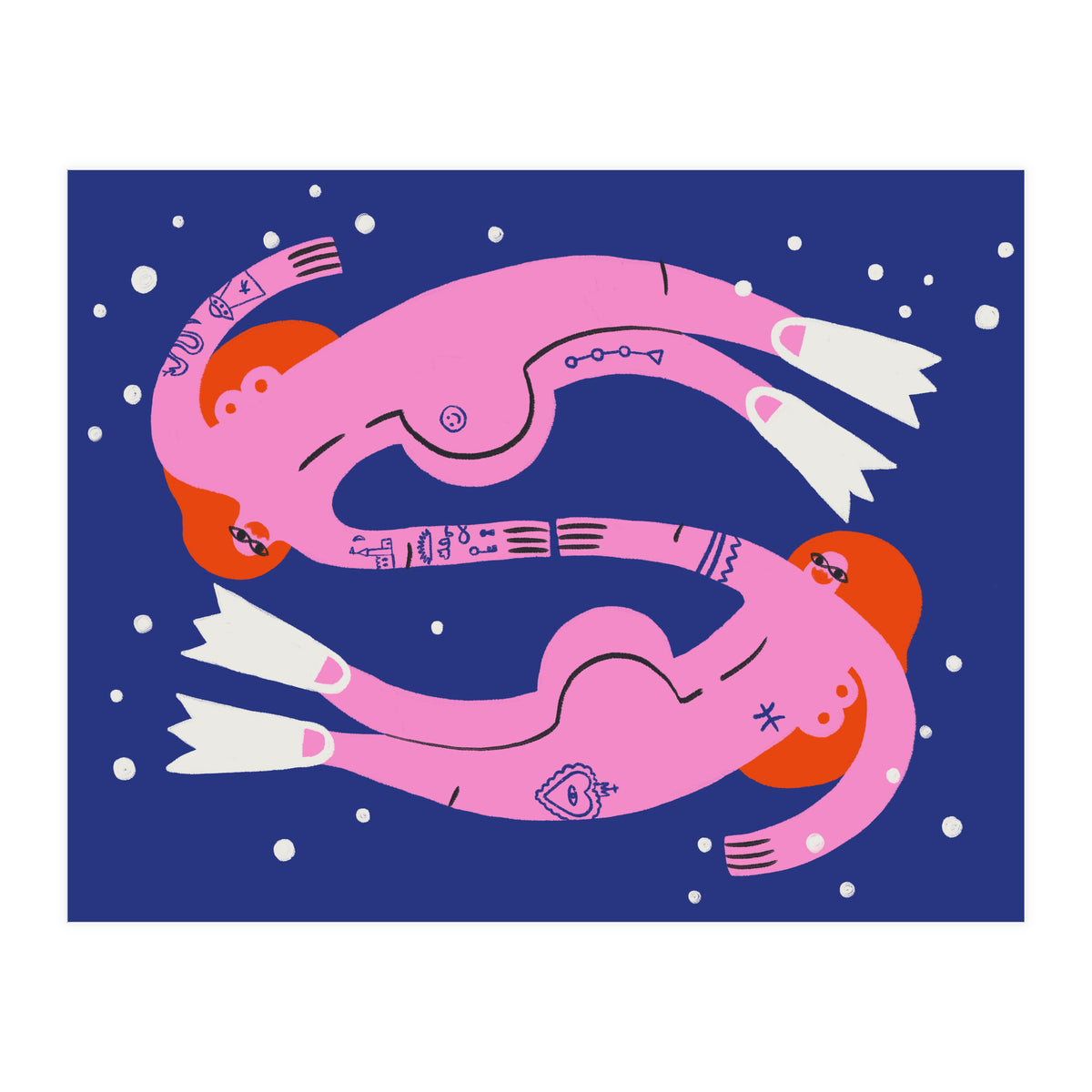 Swirling In The Deep Pisces (Print Only)