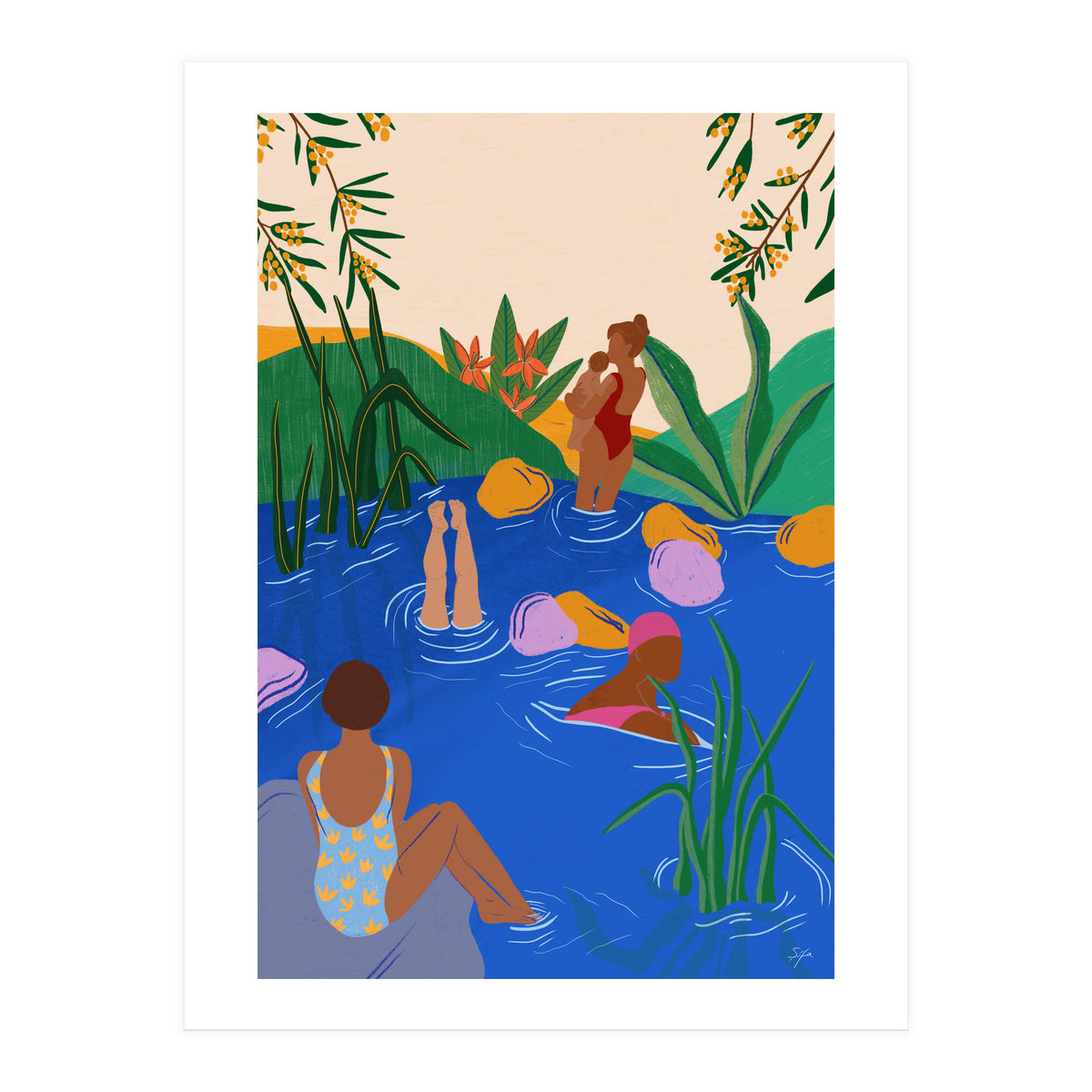 Swimming Wild (Print Only)