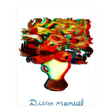 Florero Fondo Turquesa 3d (Print Only) thumbnail
