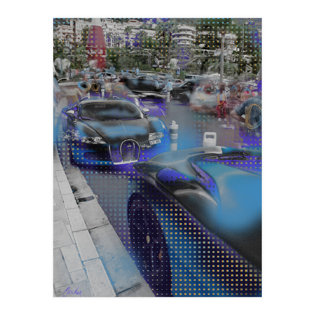 August ’22 — Blue Bugatti, Monaco (Print Only)