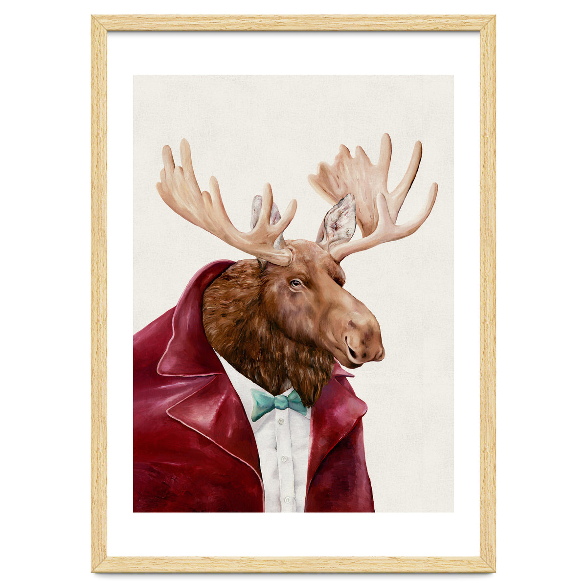 Moose In Maroon
